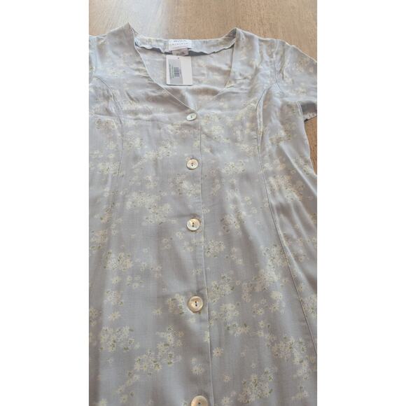 RVCA Women's M 90s Ditsy Country Button Down Flora New NWT Mini Fit Flare - Picture 6 of 9
